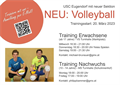 USC Eugendorf Sektion Volleyball, Trainingszeiten